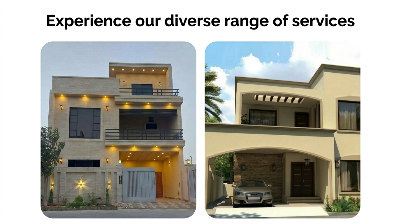 Contemporary residence from a supplied property image